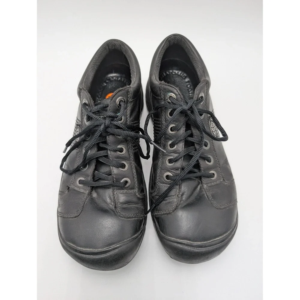 Keen Oxford Shoes Mens 9.5 Black Leather Lace Up  Work Gorpcore Rugged Utility